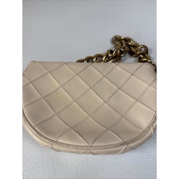 Tory Burch Fleming Mini Crescent Bag – As Is (Paint Chip & Scratched Chains) - Picture 11 of 15